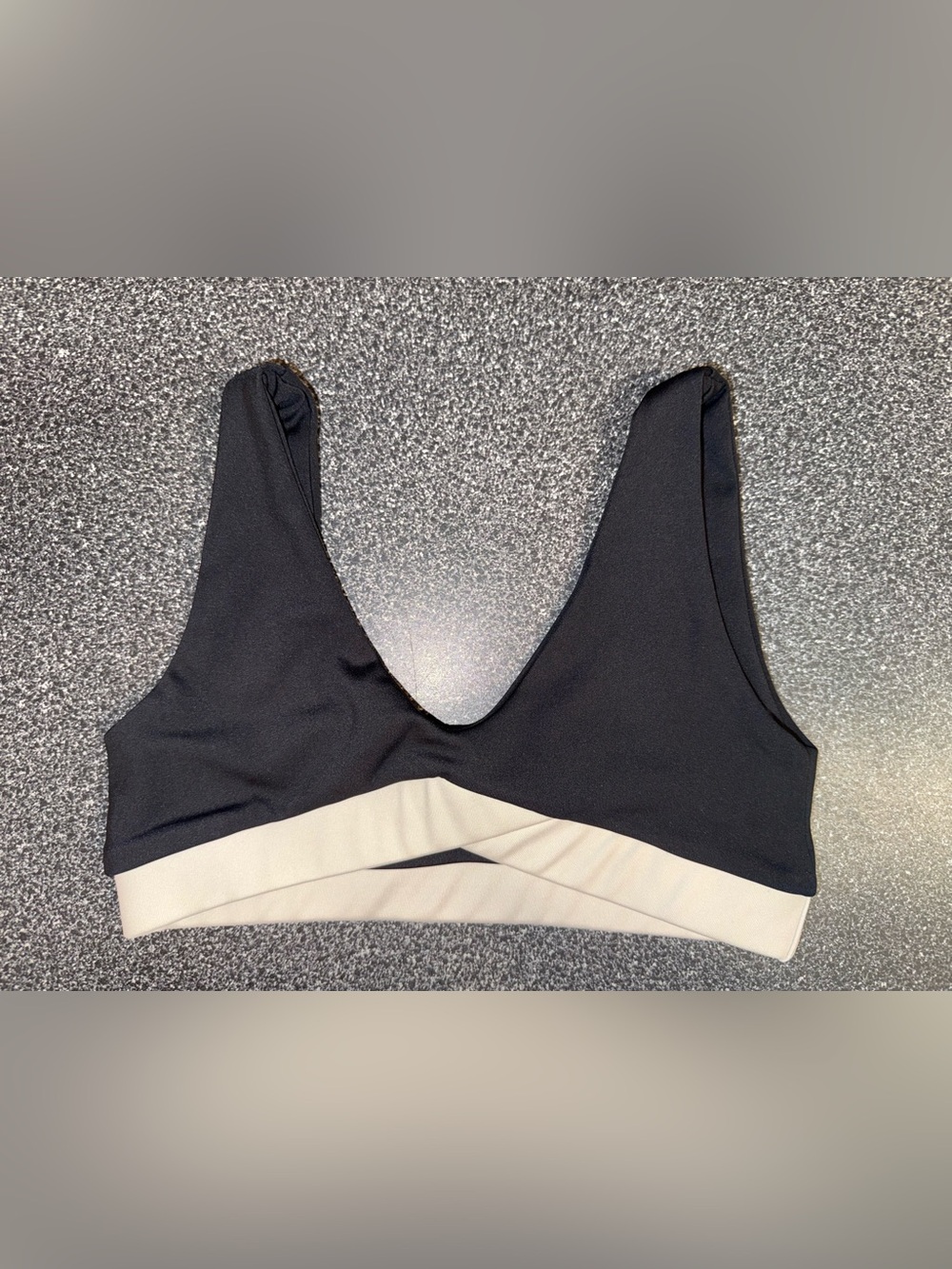 Tiger Friday Black & White Dance Bra Size Child XL